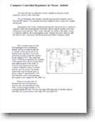 Computer Controlled Regulators in 2005 and up Nissan and Infiniti